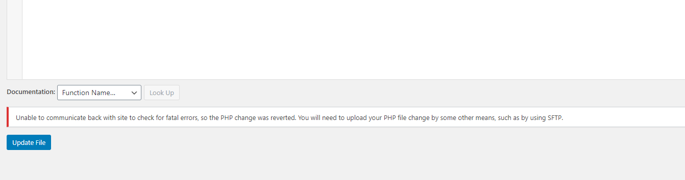 Unable to Communicate Back With Site to Check for Fatal Errors